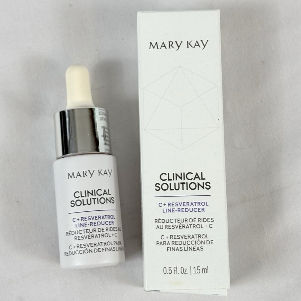 New In Box - Mary Kay Clinical Solutions C + Resveratrol Line Reducer 0.5 Oz. MK